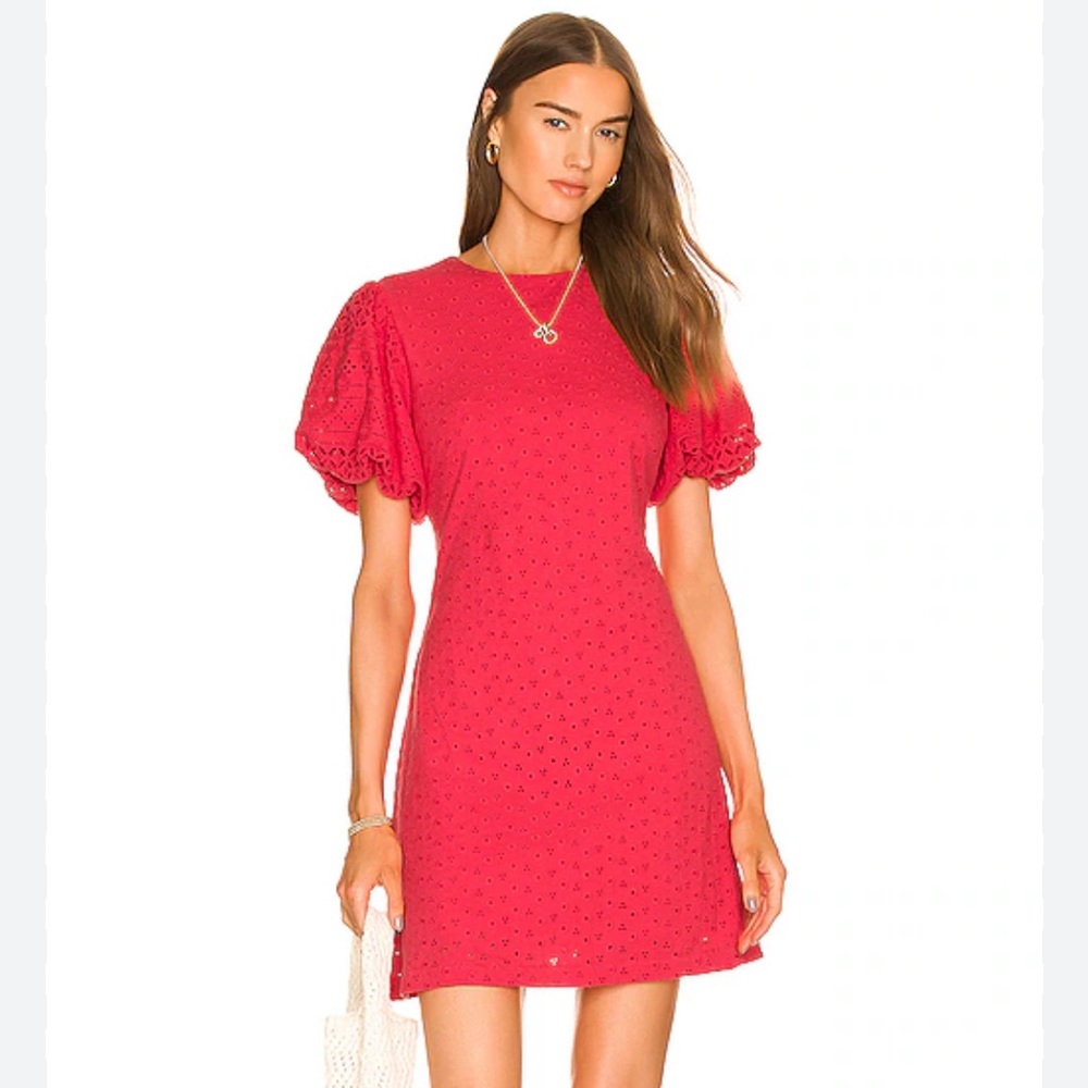Apricot Rose Mini Dress in Strawberry Spritz XS